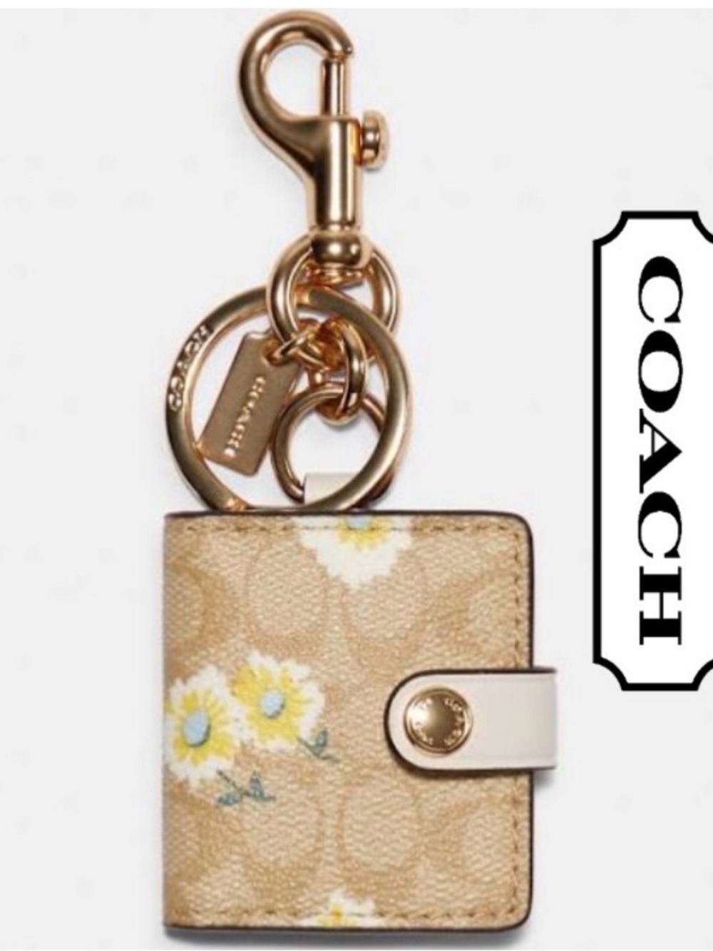 Coach Daisy Photo Bag Charm Key Ring